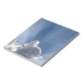 薄明か神の光線の過去雲。 ノートパッド (回転)