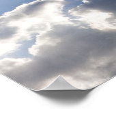 薄明か神の光線の過去雲。 ポスター (角)