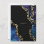 薄明るい月のフェイズダークとムーディ結婚ーのインビタ 招待状 (裏面)