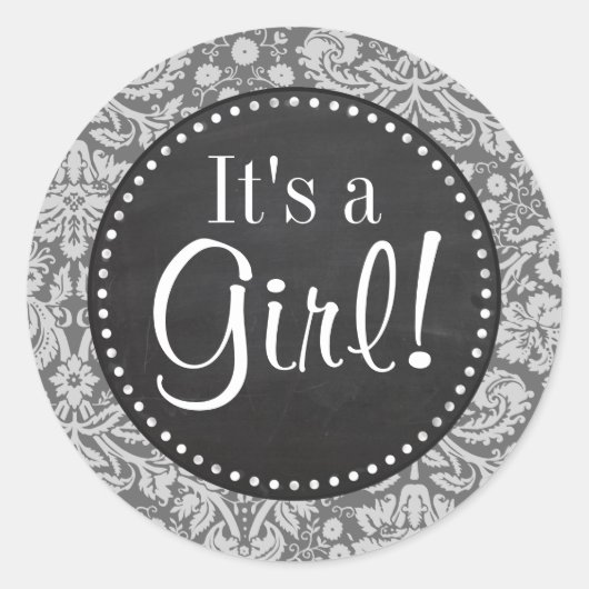 薄暗いグレーダマスク;レトロシャルボード ラウンドシール (正面)