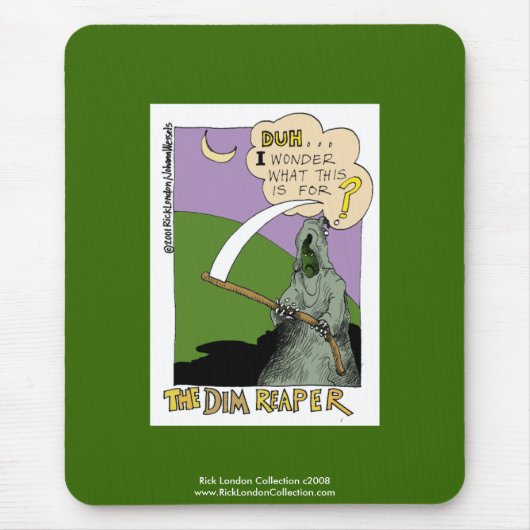 薄暗いリパーハロウィーンおもしろいマンガマウスパッド マウスパッド (正面)