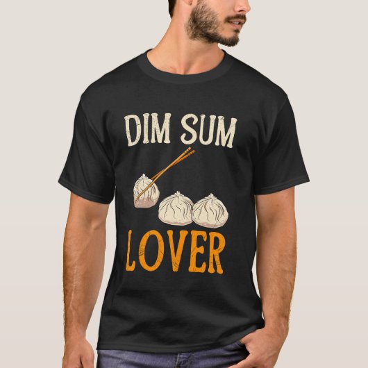 薄暗い合計の愛中国の者の食べ物愛好家アジアの軽食 Tシャツ (正面)