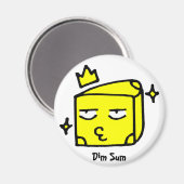 薄暗い合計チーズ マグネット (正面/裏面)