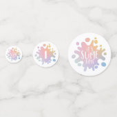 薄暗い時間の虹の誕生日パーティーだ コンフェッティ (正面)