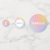 薄暗い時間の虹の誕生日パーティーだ コンフェッティ (裏面)