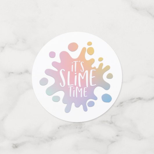 薄暗い時間の虹の誕生日パーティーだ コンフェッティ (スモール正面)