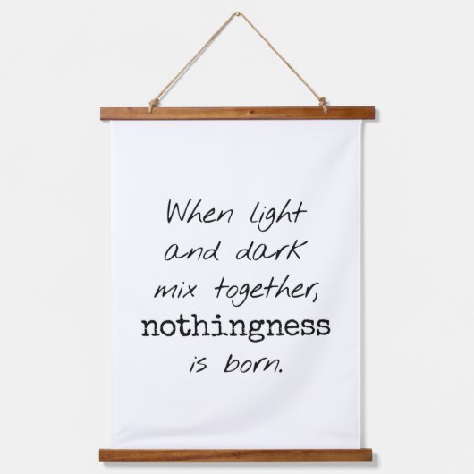 薄暗い木材のトップウォールタペストリー 吊り下げ型タペストリー (正面)