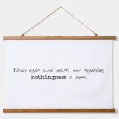 薄暗い木材のトップウォールタペストリー 吊り下げ型タペストリー (正面)