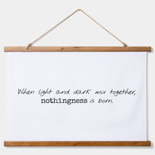 薄暗い木材のトップウォールタペストリー 吊り下げ型タペストリー (正面)