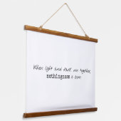 薄暗い木材のトップウォールタペストリー 吊り下げ型タペストリー (傾斜あり)