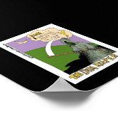 薄暗い死神ハロウィンおもしろい漫画ポスター ポスター (角)