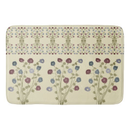 薄暗い花のデザイン バスマット