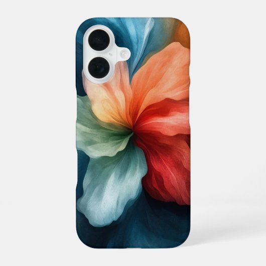 薄暗い花びら iPhone 16ケース (裏面)