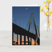 薄暗がりのアーサーRavenel Jr.橋 カード (黄色い花)