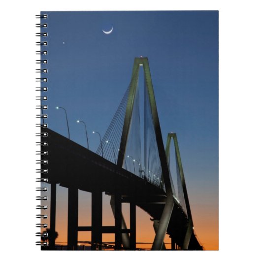 薄暗がりのアーサーRavenel Jr.橋 ノートブック (正面)