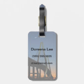 薄暗がりのアーサーRavenel Jr.橋 ラゲッジタグ (裏面縦)