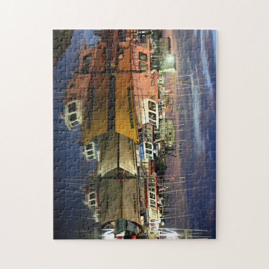 薄暗がりのジグソーパズルのWestportのマリーナ ジグソーパズル (縦)