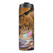 薄暗がりのハンターの飛んでいるな猫 タンブラー (正面)