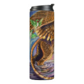 薄暗がりのハンターの飛んでいるな猫 タンブラー (回転左)