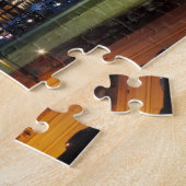 薄暗がりのボルティモアのスカイライン ジグソーパズル (側面)