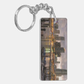 薄暗がりのマイアミの財政のスカイライン キーホルダー (正面左)