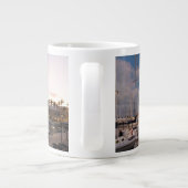 薄暗がりのマイアミの財政のスカイライン ジャンボコーヒーマグカップ (裏面)