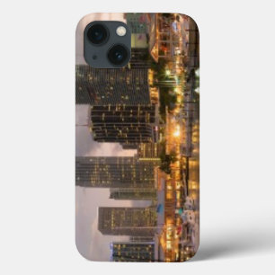 薄暗がりのマイアミの財政のスカイライン iPhone 13ケース