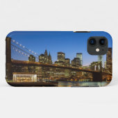 薄暗がりのマンハッタンおよびブルックリン橋 Case-Mate iPhoneケース (裏面(横))