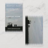 薄暗がりの名刺のゴルフ 名刺 (正面/裏面)