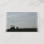 薄暗がりの名刺のゴルフ 名刺 (裏面)