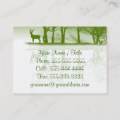 薄暗がりの名刺の雄鹿 名刺 (裏面)