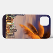 薄暗がりの米国、フロリダ、マイアミのスカイライン Case-Mate iPhoneケース (裏面 (横))