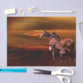 薄暗がりの馬 薄葉紙 (クラフト)