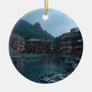 薄暗がりのCinque Terre セラミックオーナメント