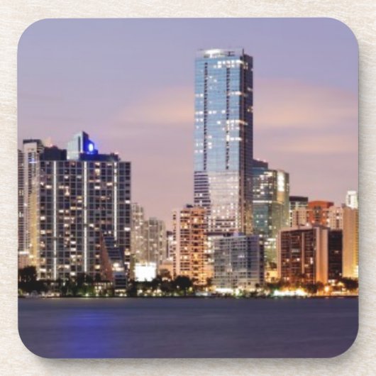 薄暗がり2の米国、フロリダ、マイアミのスカイライン コースター (正面)