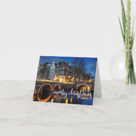 薄暗がり、メリークリスマスのアムステルダム カード