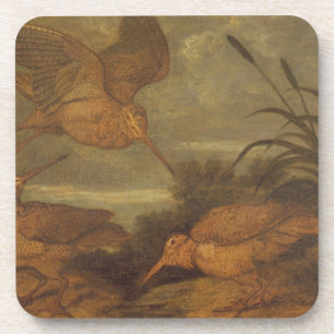 薄暗がり、c.1676 (キャンバスの油)のWoodcock コースター