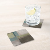 薄暗がりIIの青 スクエアペーパーコースター (インサイチュ)