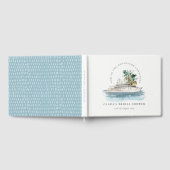 薄暮のクルーズ船 パームシーケープ ブライダルシャワー ゲストブック (全面)