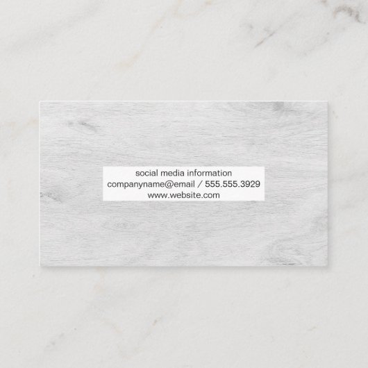 薄木目の背景 名刺 (裏面)