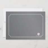 薄枠シャルボード卒業写真招待状 招待状 (裏面)