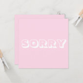 薄桃白モダンはっきりした カード (正面/裏面インサイチュ)