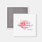 薄桃色のユリ マグネット (正面/裏面)