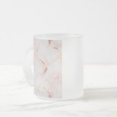 薄桃色ガラスのキャッシュホルダー フロストグラスマグカップ (正面左)