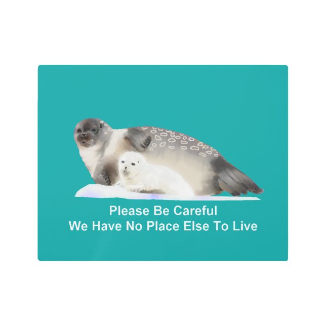 薄氷の上で メタルプリント (正面)