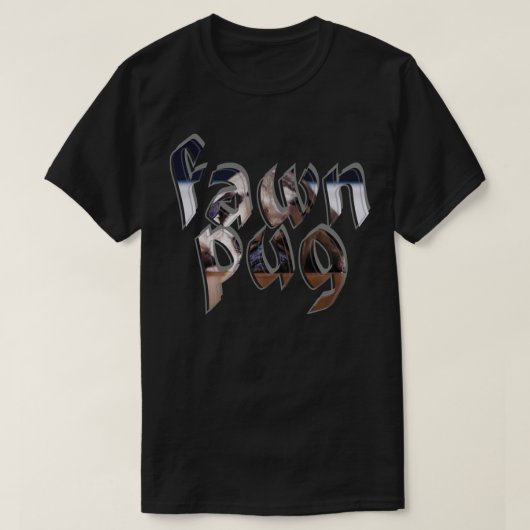 薄汚いパグ Tシャツ (デザイン正面)