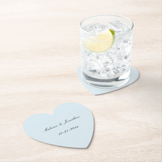 薄淡い色の青結婚色 ペーパーコースター (インサイチュ)