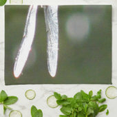 薄灰色トンボ キッチンタオル (折り畳み)