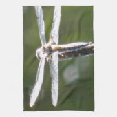 薄灰色トンボ キッチンタオル (縦)