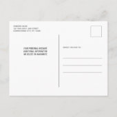 薄灰色ライン矯正士卒業 インビテーションポストカード (裏面)